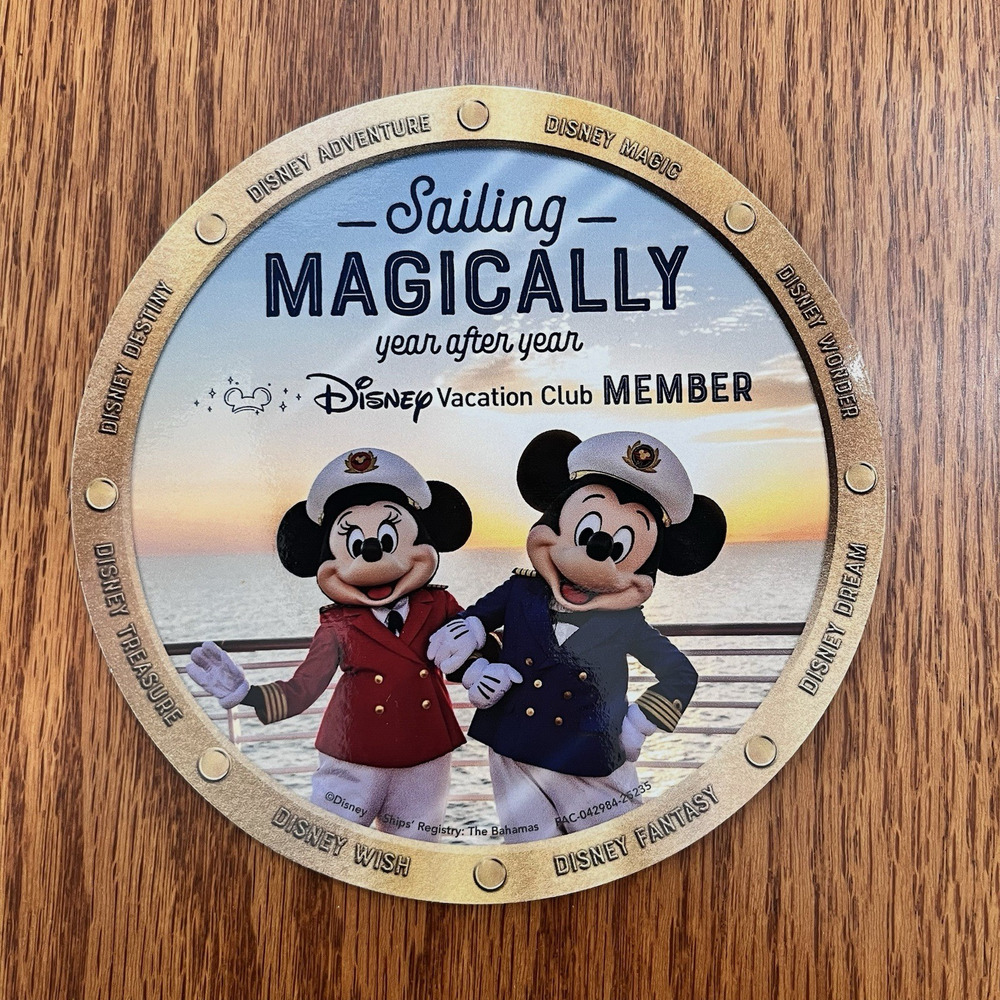 Disney Vacation Club DVC Cruise Member Magnet Sailing Magically 2026 NEW